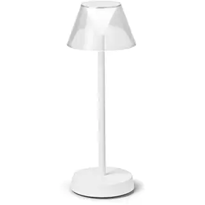 Ideal Lux Lolita LED-Terrassenleuchte, Akku weiß