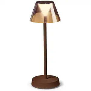 Ideal Lux Lolita LED-Terrassenleuchte, Akku coffee