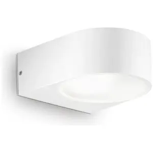 Ideal lux, Gartenbeleuchtung, IKO Wandleuchte E27 dimmbar Weiss IP54 0...