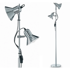 Ideal Lux POLLY PT2, Chrom, Wohnzimmer, Metall, IP20, E27, 2 Glühbirne(n) günstig