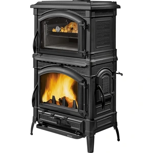 La Nordica Isotta Forno Evo, Freistehend, Anthrazit, Eisenguss, Brennh... günstig