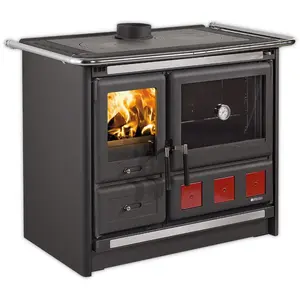 La Nordica ROSA XXL VST.16 STEEL, Freistehende Feuerstelle, Geschlossen, Brennholz, Anthrazit, Drinnen, Horizontal günstig