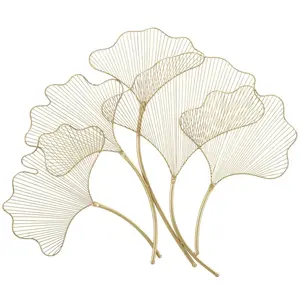 Wanddekoration Mauro Ferretti Glam Leaf 79x5x68 cm günstig