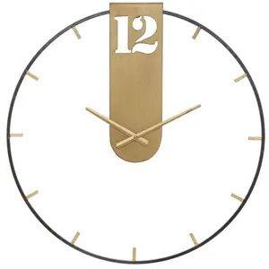 Analoge Wanduhr Mauro Ferretti Goldy 60x4,5 cm günstig