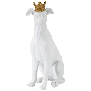 Hundefigur mit Krone Mauro Ferretti Corona 20x12,5x33 cm