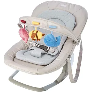 Inglesina Lounge Butter Schaukelstuhl, 3 Positionen verstellbar, Musikbox mit 3 Melodien, Spielbügel, Einsatz inklusive, 0-9 kg günstig