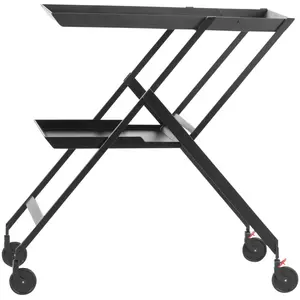 Alessi, Servierwagen, Servierwagen klappbar schwarz günstig