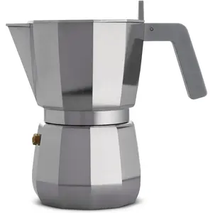 Alessi Moka, Espressokocher, Grau, Silber