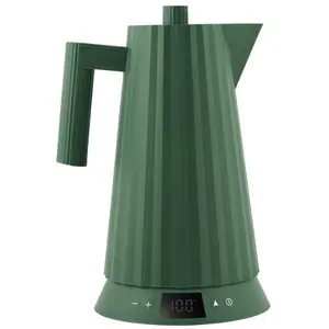 Alessi - Plissé elektrischer Wasserkocher 1,7 Liter, grün