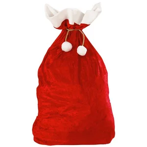 Widmann S.r.l. Christbaumschmuck Weihnachtsmann Geschenkesack aus Samt Rot - 100 x günstig