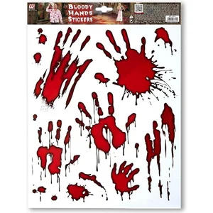 RueDeLaFete Widmann S.r.l. Dekoobjekt Blutige Hände Halloween Dekorations Artikel - Wand günstig