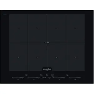 Whirlpool SMO 658C/NE, Schwarz, Integriert, 65 cm, Zonen-Induktionskoc...