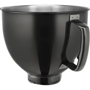 Kitchenaid Rührschüssel 5KSM5SSBRB Metallschüssel RADIANT BLACK Schwar...