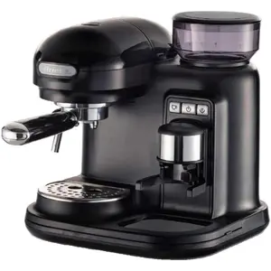 Ariete MODERNA Siebträger-Espressomaschine mit Mahlwerk schwarz