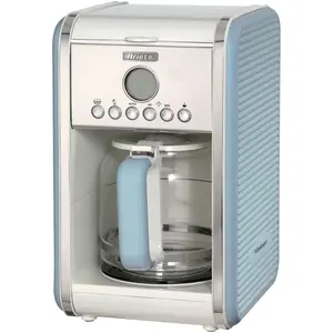 Ariete Kaffeemaschine Vintage für bis zu 12 Tassen blau