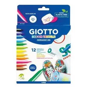 Giotto Decor Textile Marker Sortiert 12 Einheiten