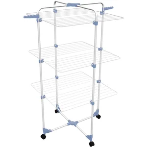 Gimi Modular 3, Wäscheständer, Stahl, Blau, Silber, 30 m, 3 Regale, 71... günstig