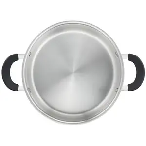 24 cm großer schmortopf aus edelstahl mit deckel Lagostina 12896031624