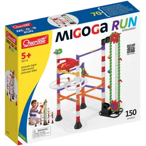 Quercetti Migoga Run Elevator - Kugelbahn mit Aufzug (150 Teile)