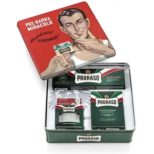 Proraso, Beauty Geschenkset, Green Line (Bartpflege Set, Gesichtspflege Set)