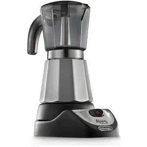 De'Longhi Alicia EMKM 4, Espressokocher, Schwarz, Transparent, Silber