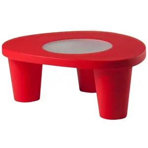 Moderner Gartentisch aus Polyethylen mit Glasplatte Slide Low Lita Tab... günstig