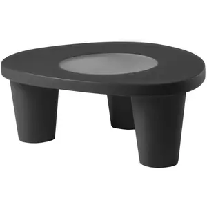Moderner Gartentisch aus Polyethylen mit Glasplatte Slide Low Lita Tab... günstig
