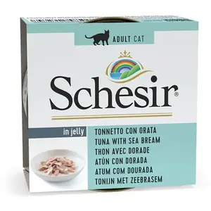 Schesir In Gelee Thunfisch Mit Dorade Nassfutter Für Katzen 85g
