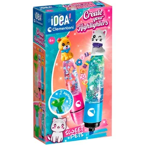 Clementoni® Kreativset Idea, Deine Textmarker-Kreationen - Süße Tierfr...