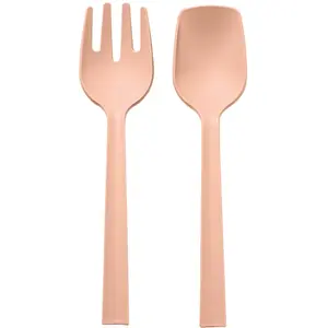 Blim Plus Salatbesteck Posate 2-teilig 29.3 cm, Servierbesteck, Rosa