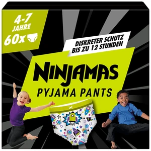 Pampers Bed Wetting Nappies: Ninjamas Pyjama Pants Raumschiff, 60 abso... günstig