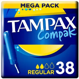 Tampax Compak Reguläre Tampons 38 Einheiten One Size günstig