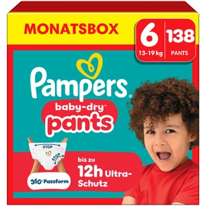 Pampers Baby-Dry Pants Größe 6 (13-19kg) | 138 Stück, 360° auslaufsich... günstig