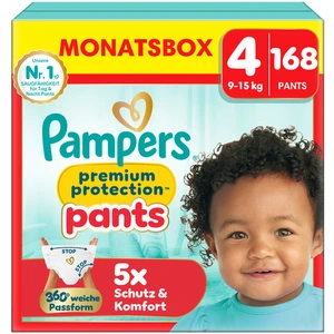 Pampers Premium Protection Pants Windeln Größe 4 (9-15 kg) - 168 Stück... günstig