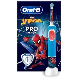Oral-B Pro Kids 3+ Spiderman Elektrische Zahnbürste Kinder, Blau/Rot günstig