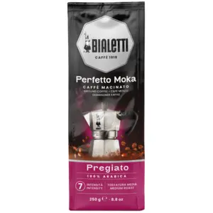 Bialetti Kaffee Gemahlen Perfetto Moka Pregiato | Aromatischer Espresso für die Moka Express aus feinen Arabica Bohnen günstig