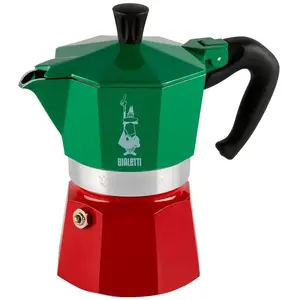 Bialetti Moka Express - Italia Tricolore - Aluminium - für 3 Tassen