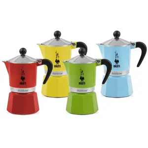 Bialetti Rainbow - Espressokocher - hellblau - für 6 Tassen