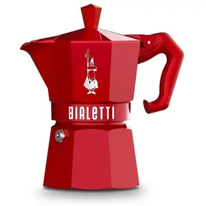 Bialetti Moka Exclusive Tassen, Espressokocher, Rot