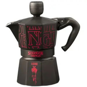 Bialetti Espressokanne Stranger Things, Espressokocher, Schwarz, Rot