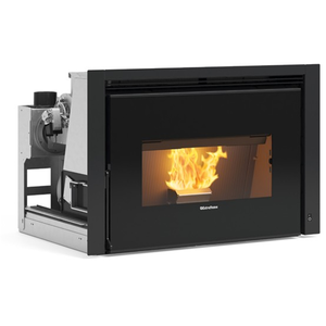 La Nordica Comfort P85 Plus, Eingebaute Feuerstelle, Pellet, Schwarz, ... günstig