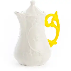 SELETTI Teekanne I-Wares, weiß / gelb, 1,2 Liter, Porzellan
