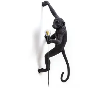 SELETTI Monkey Lamp Dekowandlampe rechts schwarz