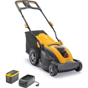 STIGA Akku-Rasenmäher COMBI 340e, 38 cm Schnittbreite, Mulchfunktion, ...