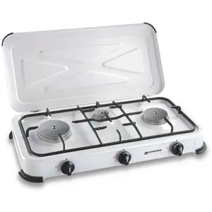 Kemper Gaskocher Campingküche 3 Brennern 60 x 34 x 10 cm