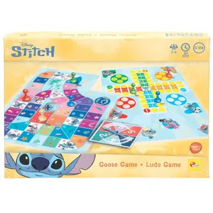 Gesellschaftsspiele Lisciani Giochi Disney Stitch Parchis And Goose TU