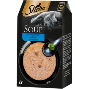 Sheba Katzenleckerlis: Klassische Suppe mit Thunfisch im 4 x 40 g Mehr...