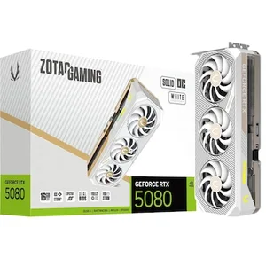 Zotac Gaming GeForce RTX 5080 SOLID OC White - 16GB GDDR7, HDMI, 3x DP