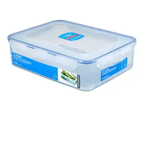 LocknLock Frischhaltedose Classic Rechteckig mit Sieb, 3,9 L, transpar...