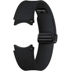 Samsung D-Buckle Hybrid Eco-Leather Armband (Normal, M/L), Black günstig